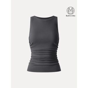 OGL Plantive® Crewneck Side Ruched Brami Tank
Charcoal small